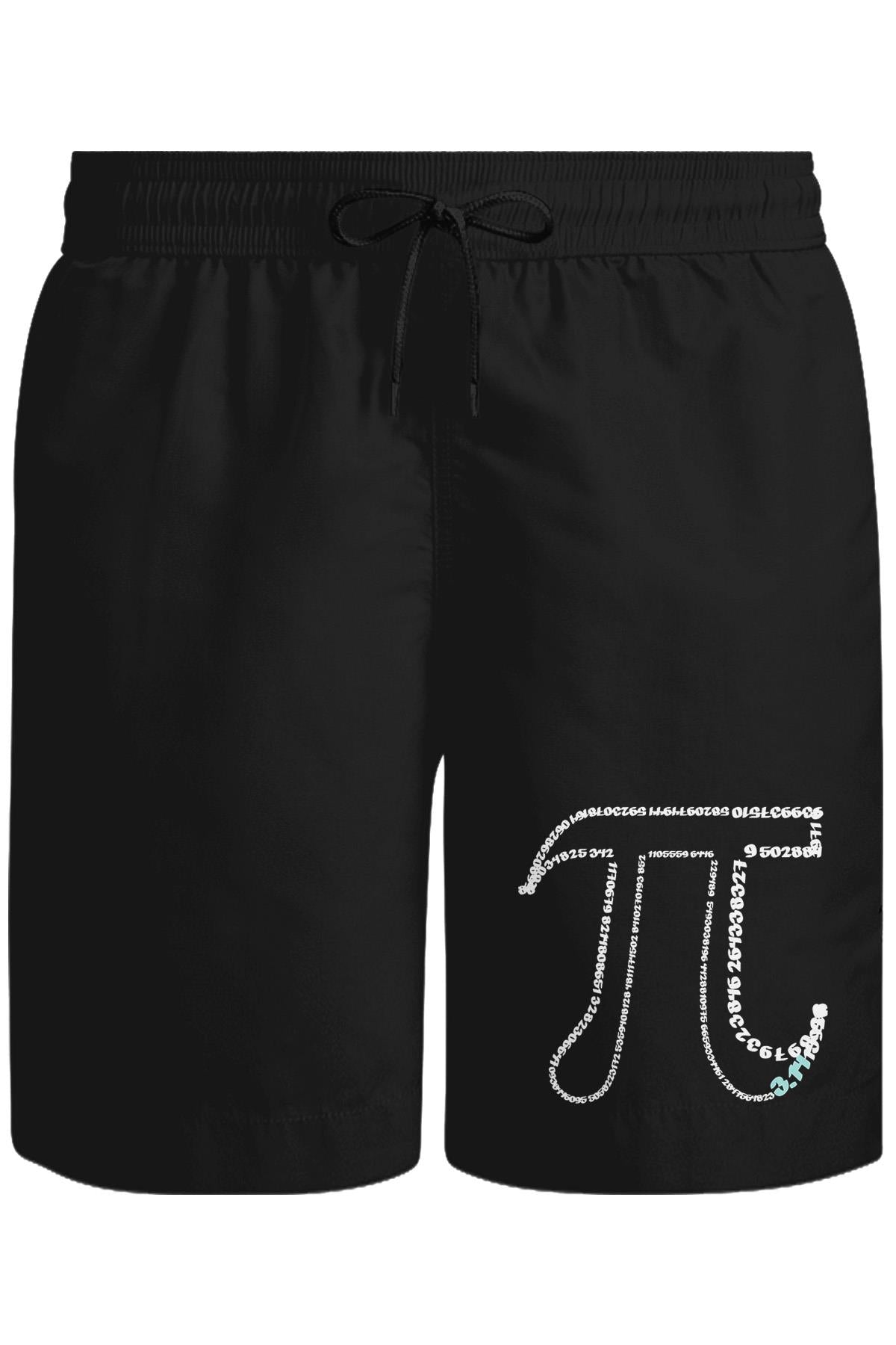 Mathematics - Pi XIV Unisex Black Shorts