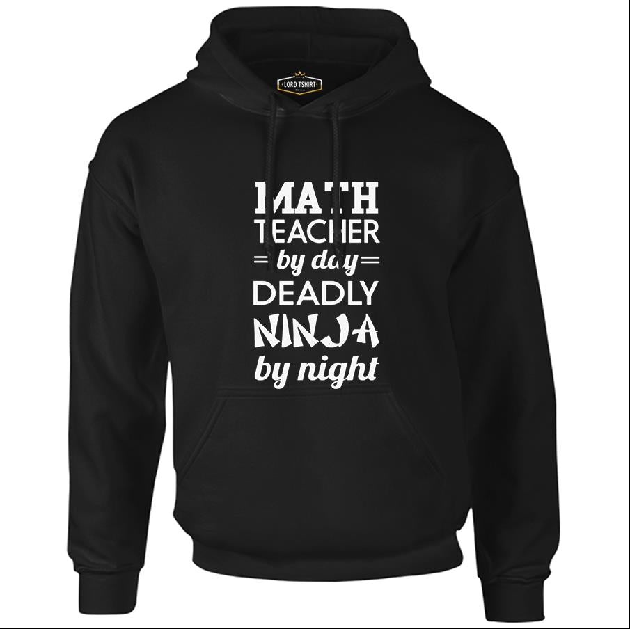 Math Teacher by Day Teachers' Day Black Men's Zipperless Hoodie
