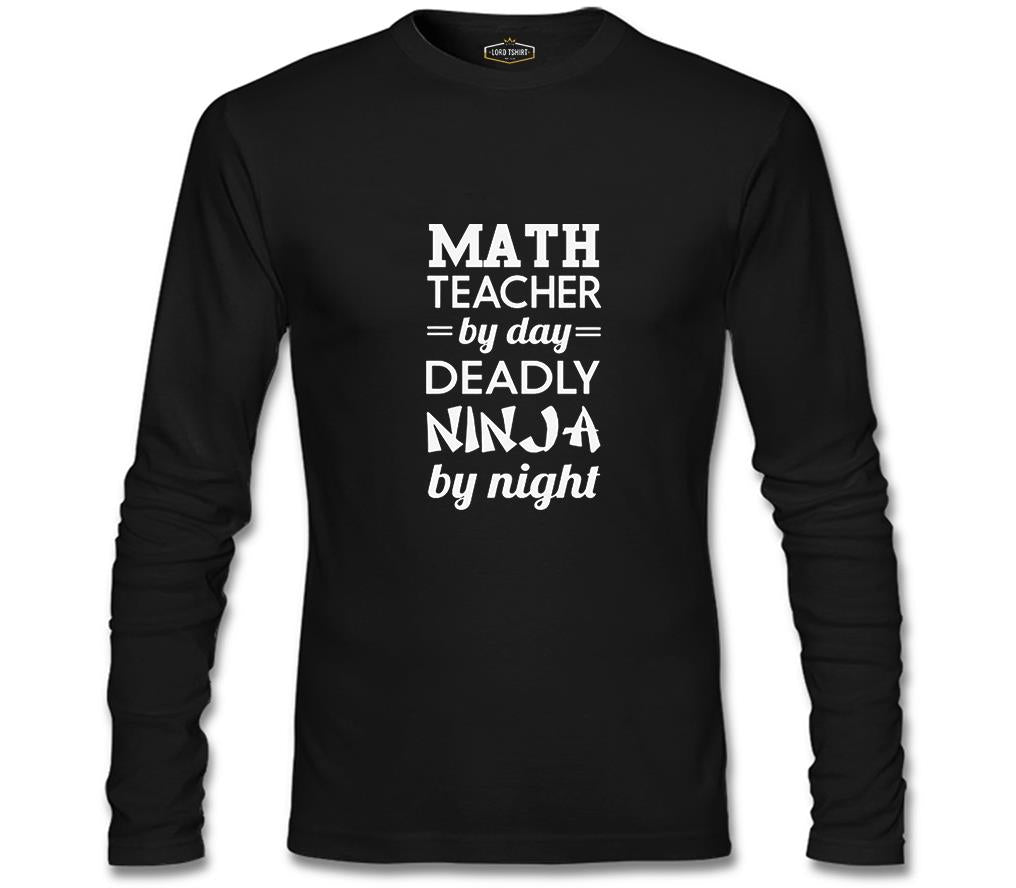 Math Teacher by Day Teachers' Day Black Men's Sweatshirt
