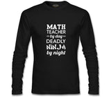 Math Teacher by Day Teachers' Day Black Men's Sweatshirt