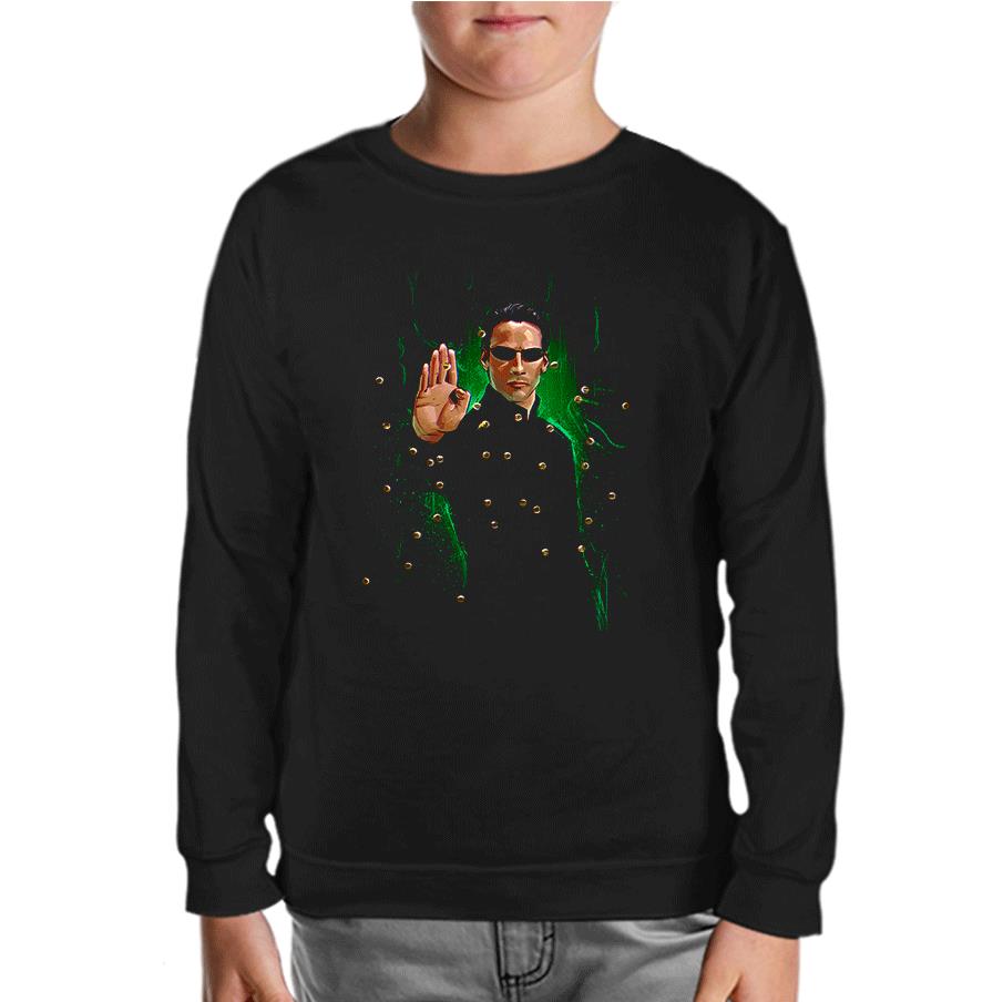 Matrix - Bullets Black Kids Sweatshirt