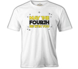 May the Fourth Be With You with Stars White Men's Tshirt 
