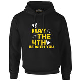 May the Fourth with Ships and Stars Black Men's Zipperless Hoodie