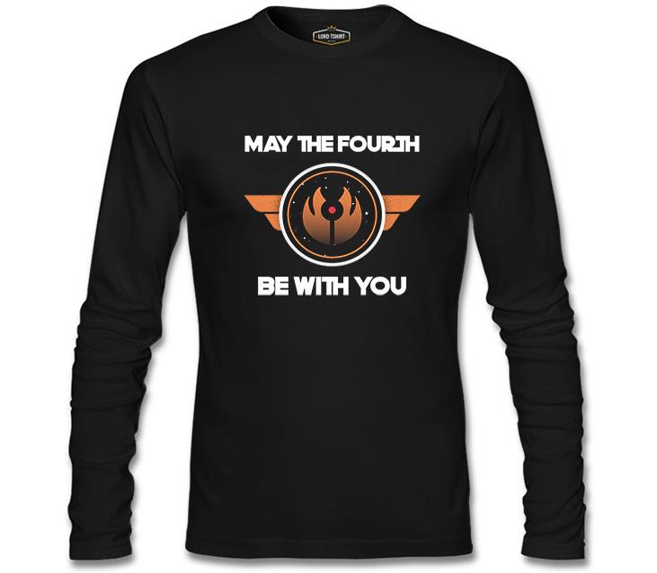 May the Fourth with Universe Symbol Black Men's Sweatshirt