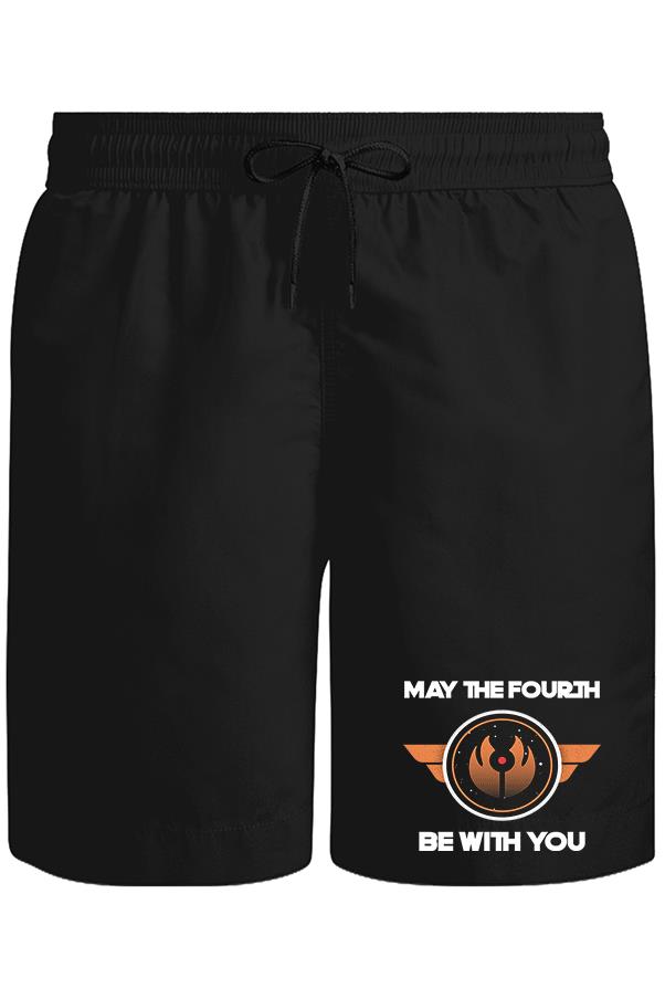 May the Fourth with Universe Symbol Unisex Siyah Şort