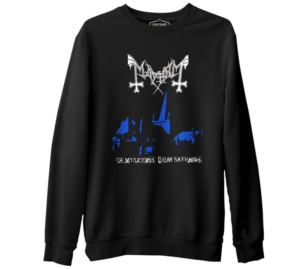 Mayhem - De Mysteriis Dom Sathanas  Siyah Erkek Kalın Sweatshirt