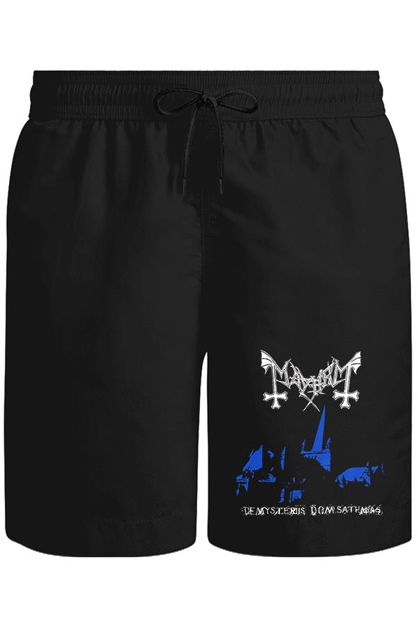 Mayhem - De Mysteriis Dom Sathanas Unisex Siyah Şort