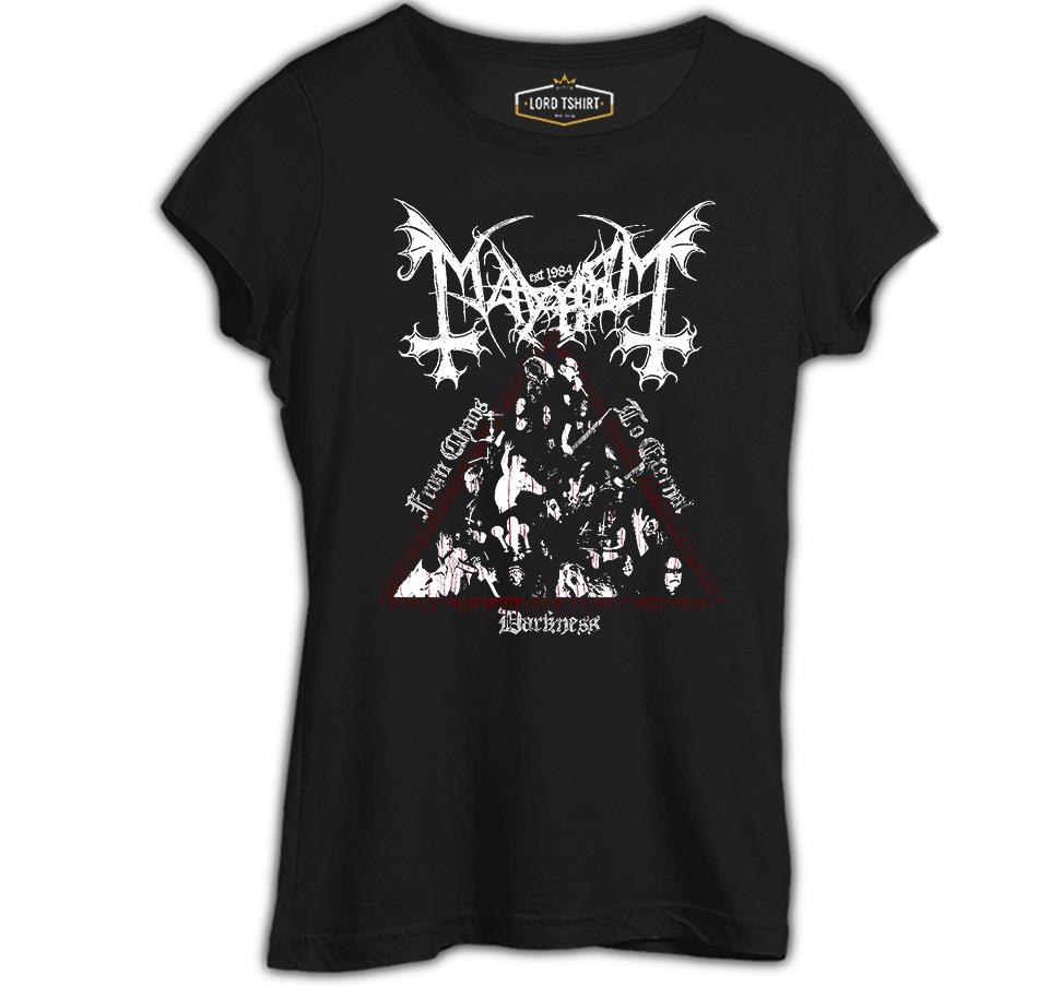 Mayhem - From Chaos to Eternal Darkness Siyah Bayan Tshirt