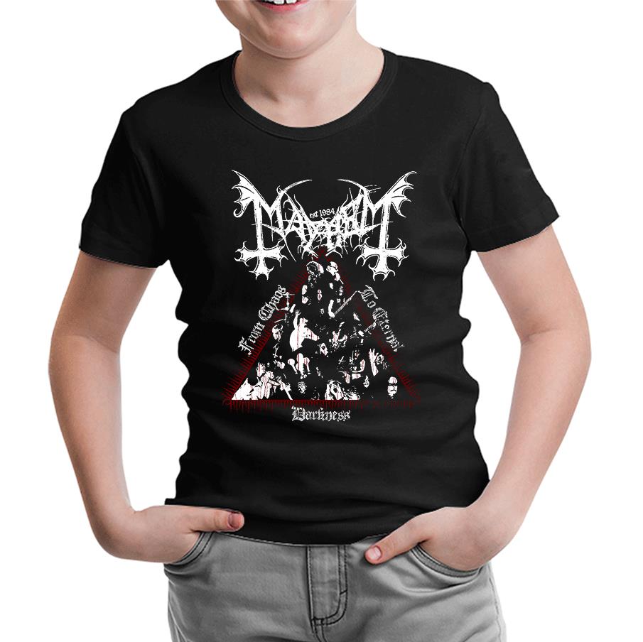 Mayhem - From Chaos to Eternal Darkness Siyah Çocuk Tshirt
