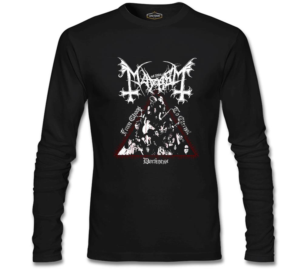 Mayhem - From Chaos to Eternal Darkness Siyah Erkek Sweatshirt