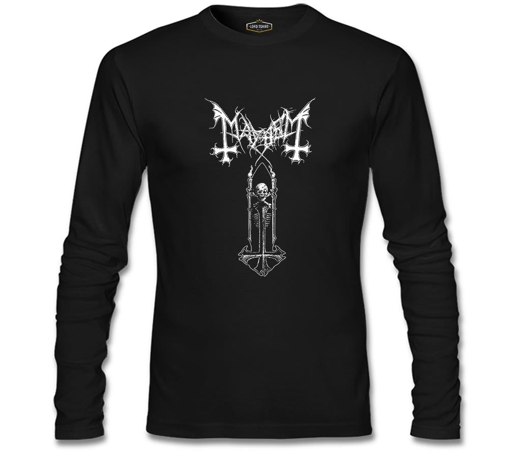 Mayhem Gate Skull Siyah Erkek Sweatshirt