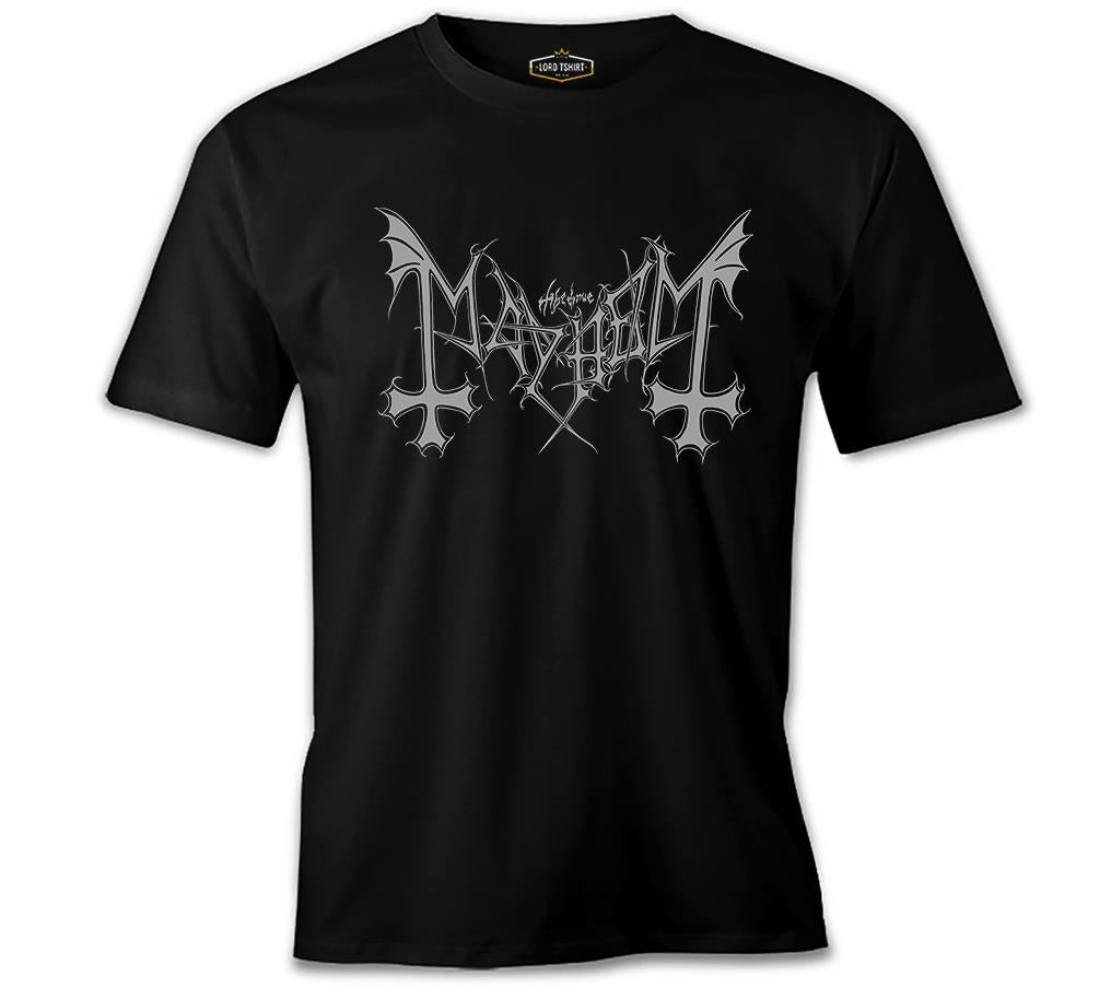 Mayhem - Logo Gray Black Men's Tshirt 