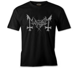 Mayhem - Logo Gray Black Men's Tshirt 