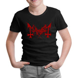 Mayhem - Logo Kırmızı Siyah Çocuk Tshirt