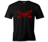 Mayhem - Logo Kırmızı Siyah Erkek Tshirt