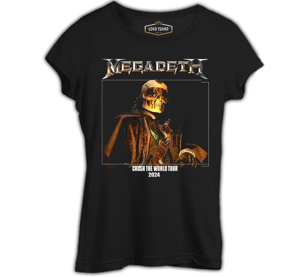 Megadeth - Crush World Tour 2024 Black Women's Tshirt 