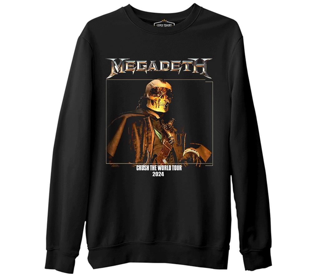 Megadeth - Crush World Tour 2024 Black Men's Thick Sweatshirt 