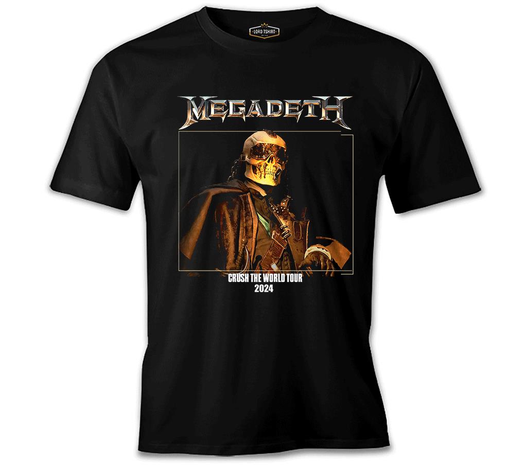 Megadeth - Crush World Tour 2024 Siyah Erkek Tshirt