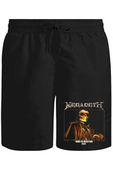 Megadeth - Crush World Tour 2024 Unisex Siyah Şort