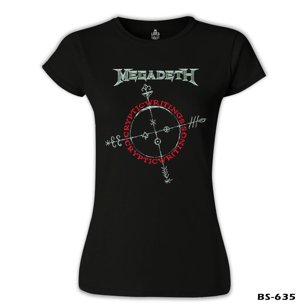 Megadeth - Cryptic Writings Siyah Kadın Tshirt