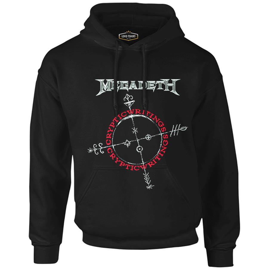 Megadeth - Cryptic Writings Siyah Erkek Fermuarsız Kapşonlu