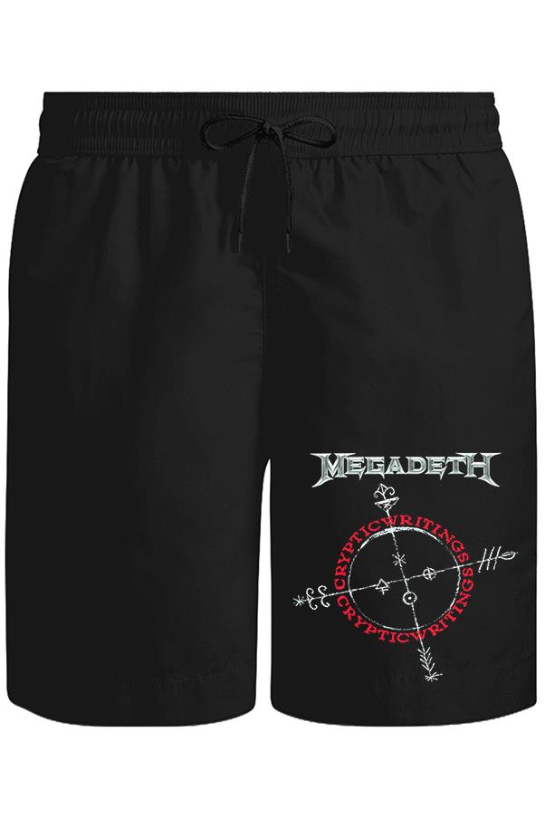 Megadeth - Cryptic Writings Unisex Siyah Şort