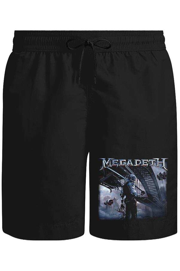 Megadeth - Dystopia Unisex Siyah Şort