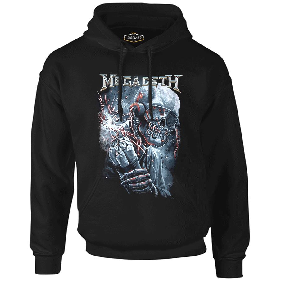 Megadeth Black Men's Zipperless Hoodie