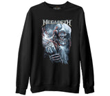 Megadeth  Siyah Erkek Kalın Sweatshirt