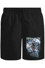 Megadeth Unisex Siyah Şort