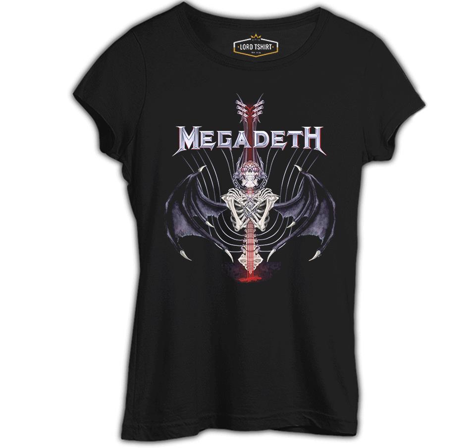 Megadeth - Vic 2 Siyah Kadın Tshirt