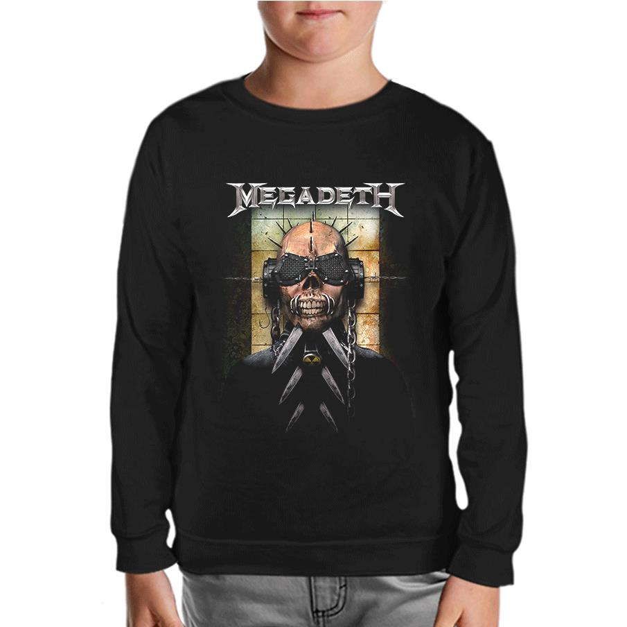 Megadeth - Vic 5 Black Kids Sweatshirt