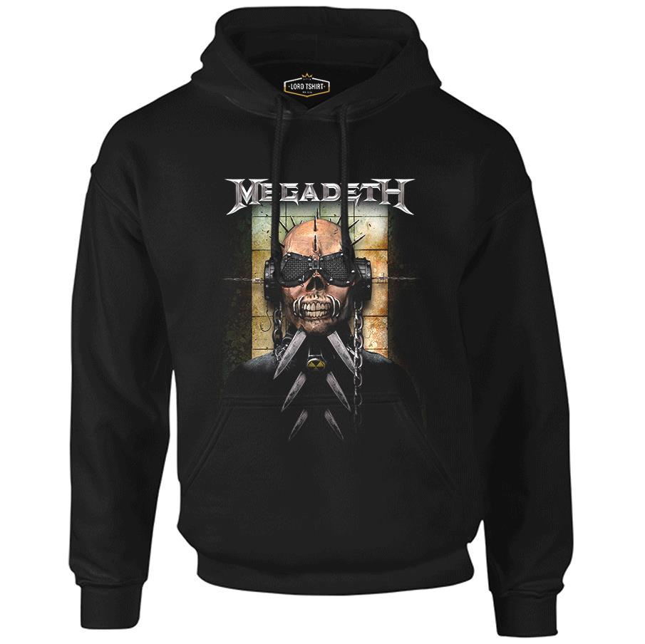 Megadeth - Vic 5 Siyah Erkek Fermuarsız Kapşonlu