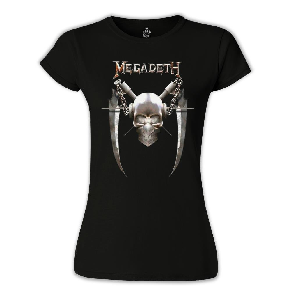 Megadeth - Vic 6 Siyah Kadın Tshirt