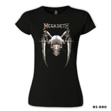 Megadeth - Vic 6 Siyah Kadın Tshirt