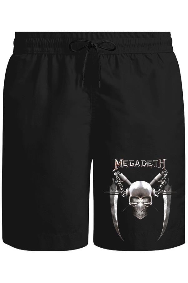 Megadeth - Vic 6 Unisex Black Shorts 
