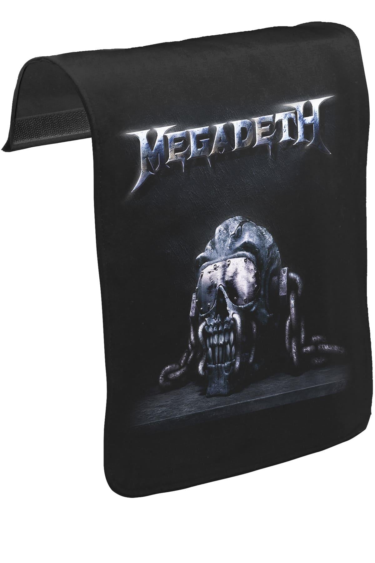 Megadeth - Vic I Unisex Siyah Tak-Çıkar Postacı Çanta Kapağı CK-342