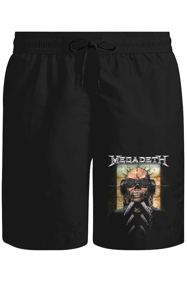 Megadeth - Vic V Unisex Siyah Şort