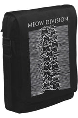 Meow Division Unisex Siyah Postacı Çanta