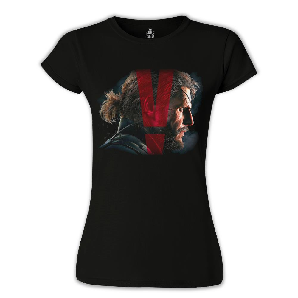 Metal Gear Solid V - The Phantom Pain Siyah Kadın Tshirt