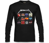 Metallica - Album Covers Siyah Erkek Sweatshirt