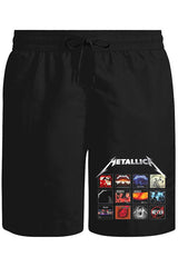 Metallica - Album Covers Unisex Siyah Şort