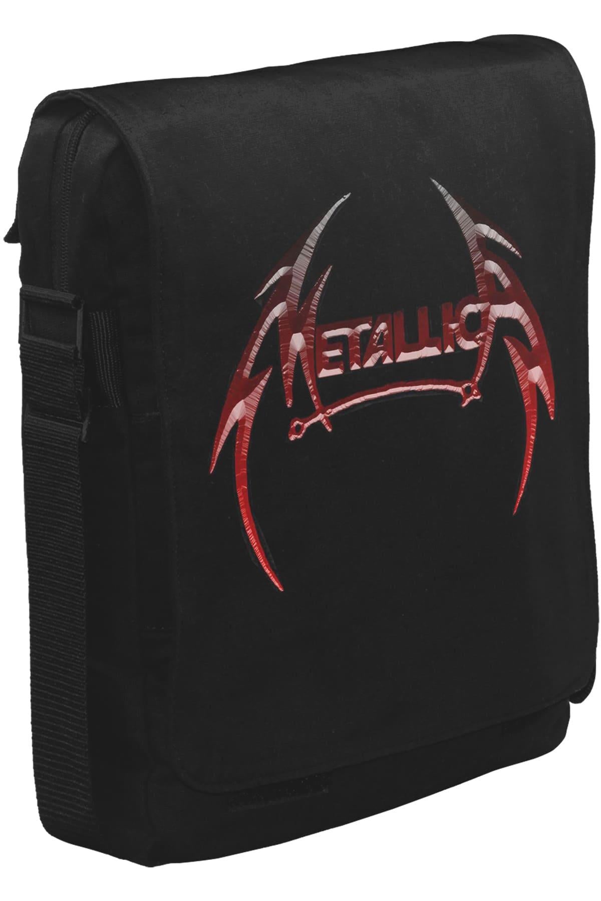 Metallica - All Metal Logo Unisex Siyah Postacı Çanta