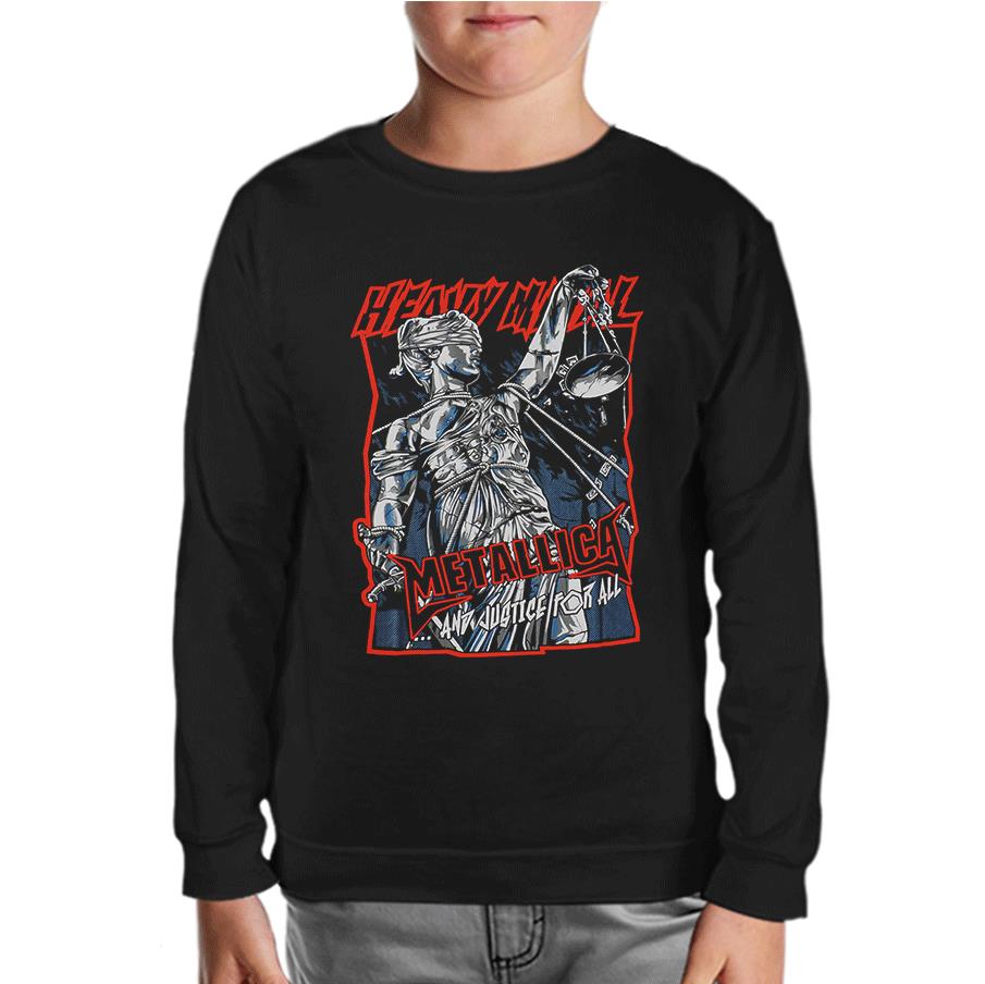Metallica - And Justice For All Siyah Çocuk Sweatshirt