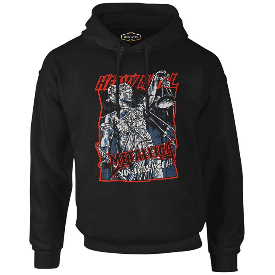 Metallica - And Justice For All Black Men's Zipperless Hoodie