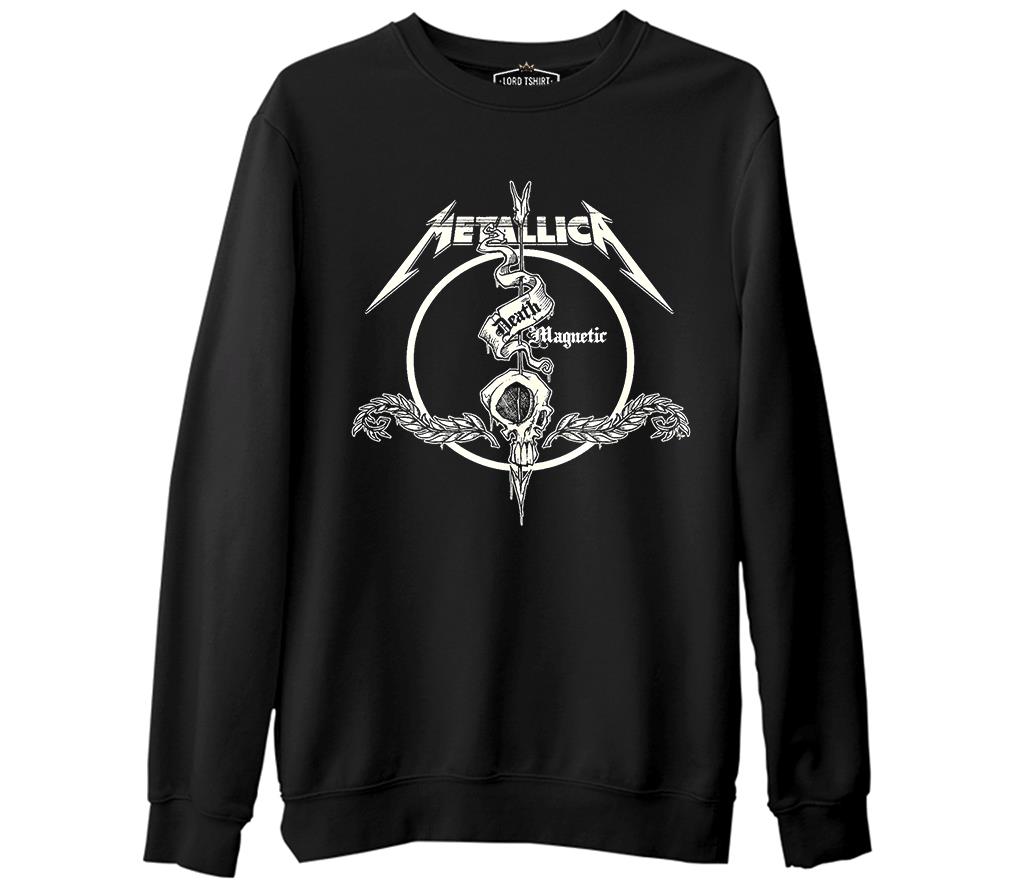 Metallica - Death Magnetic  Siyah Erkek Kalın Sweatshirt