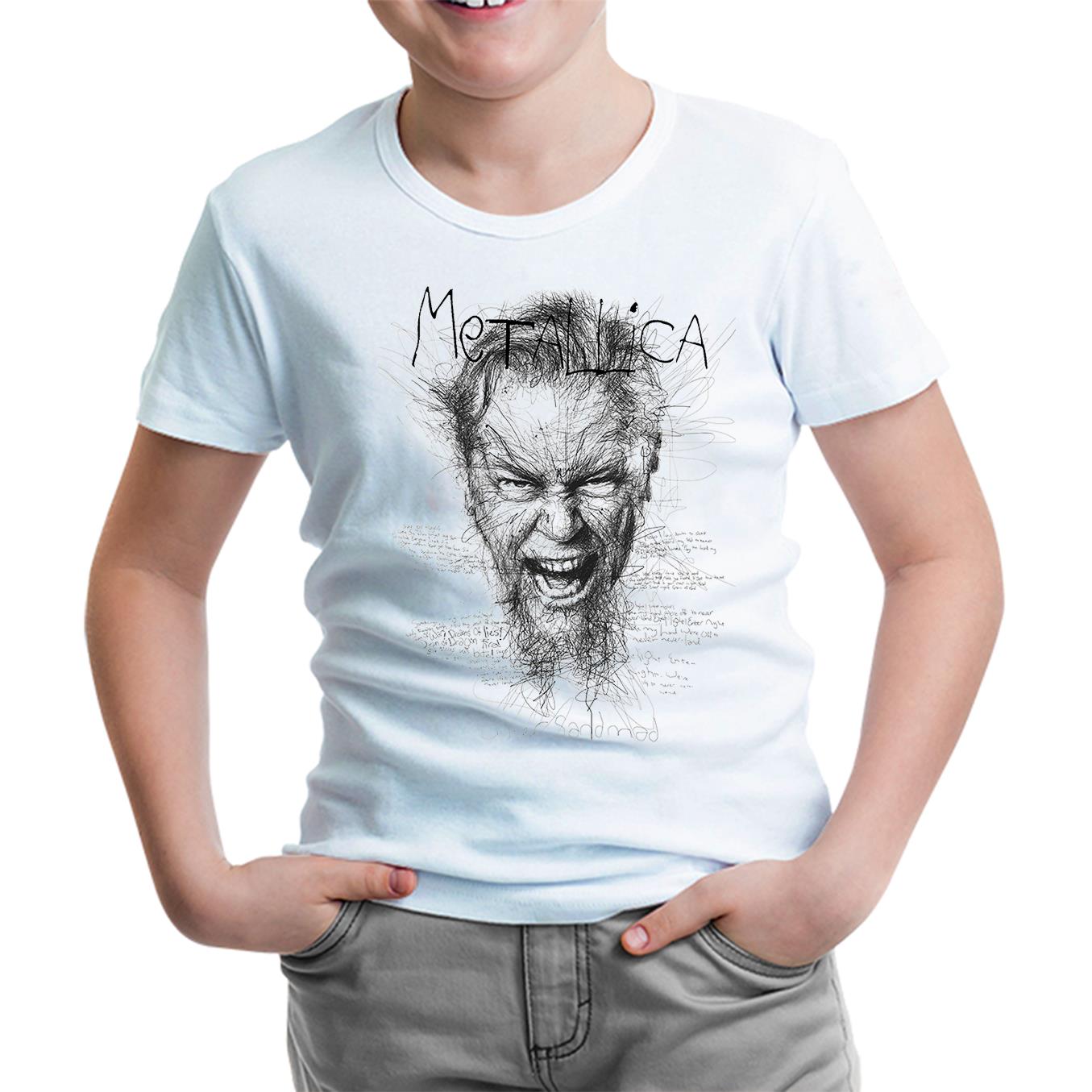 Metallica - Enter sandman Beyaz Çocuk Tshirt