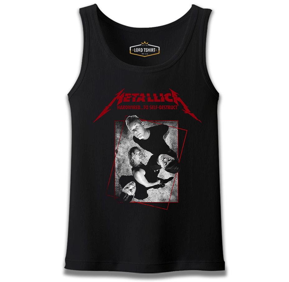 Metallica - Grup Elemanları High Siyah Erkek Atlet