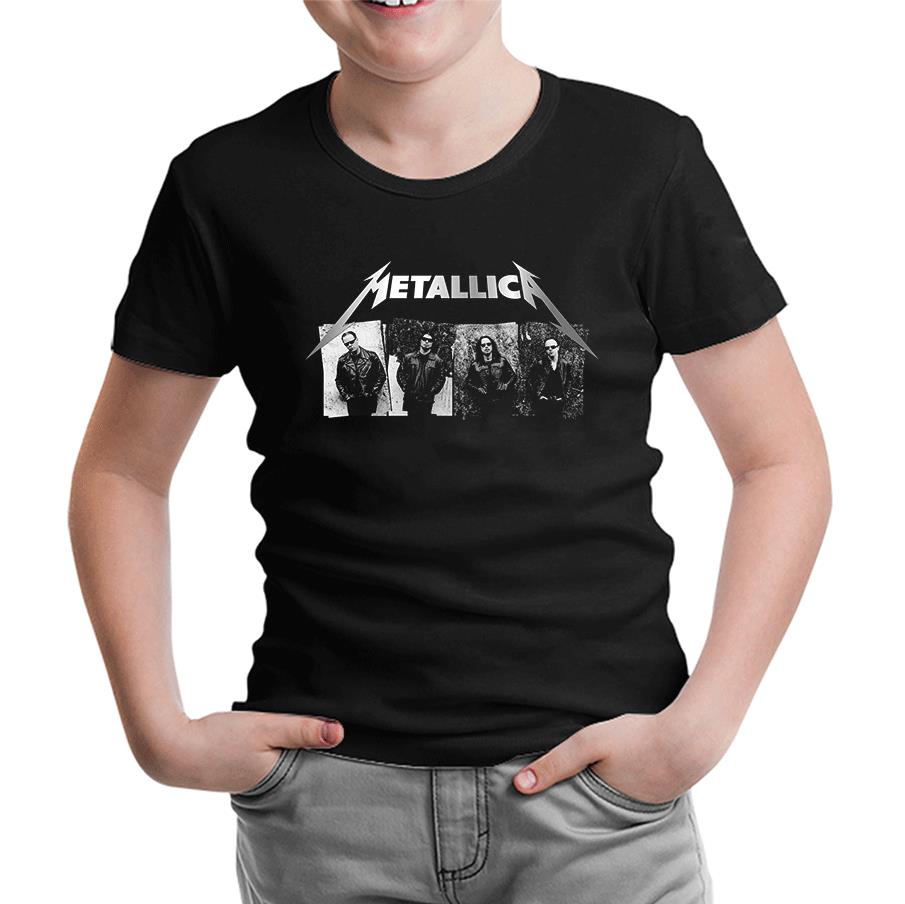 Metallica - Grup Elemanları Wall Siyah Çocuk Tshirt