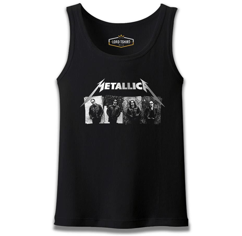 Metallica - Grup Elemanları Wall Siyah Erkek Atlet